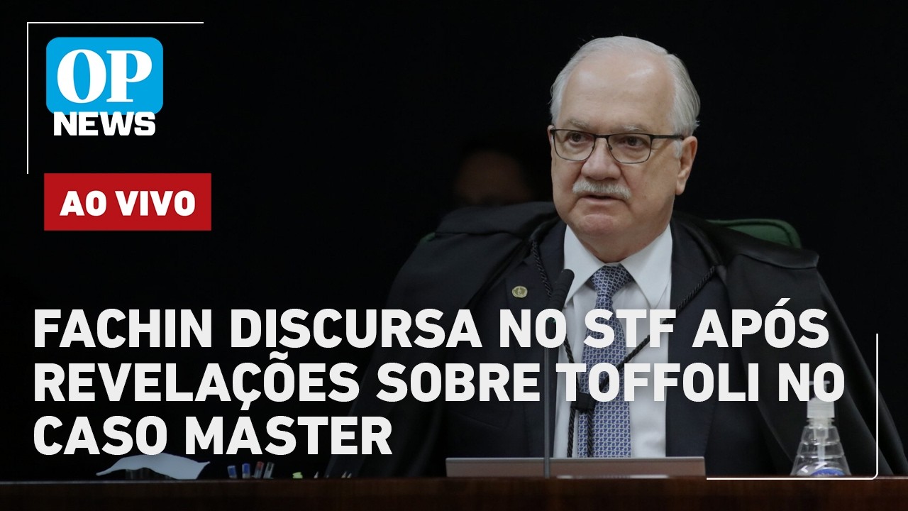 🔴AO VIVO | Após revelações sobre Toffoli, Fachin se pronuncia em discurso no STF