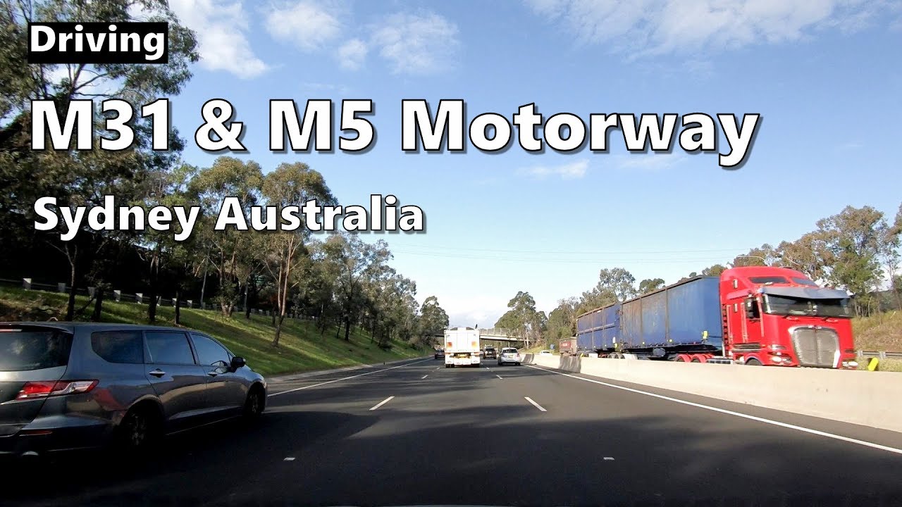 Driving On The M31 & M5 Motorway - Sydney Australia