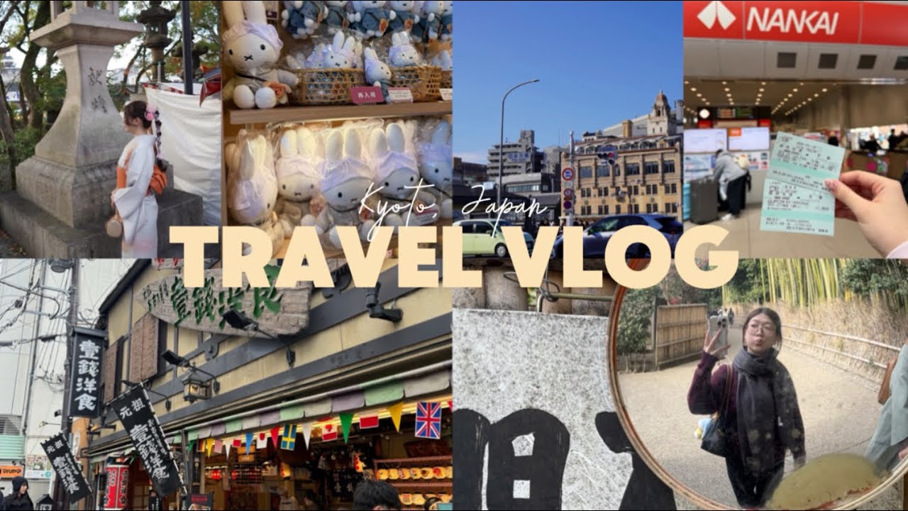 travel vlog | 4 days in KYOTO, JAPAN 🇯🇵 eating, exploring places, souvenirs, and Kimono!! 