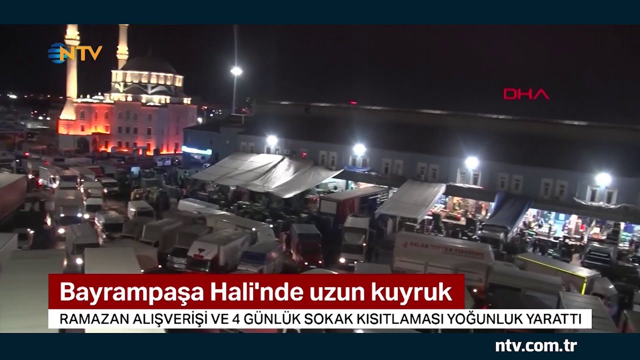 Bayrampaşa Hali'nde uzun kuyruk
