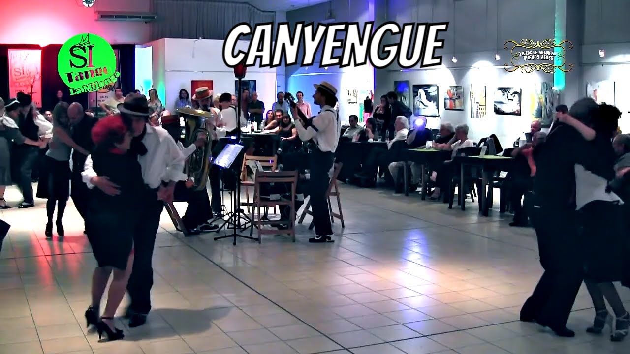 Canyengue baile y orquesta LA TUBA TANGO, milonga SI Tango 2012