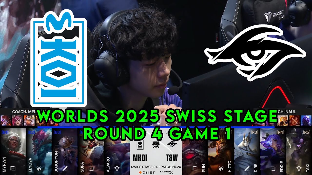MKOI vs TSW Game 1 | World Championship 2025 Swiss Round 4 | Movistar KOI vs Team Secret Whales G1