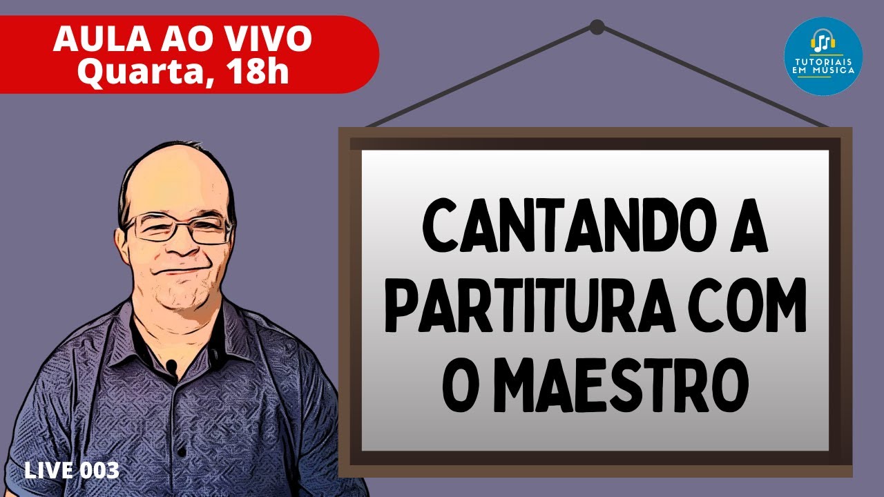 Cantando a partitura com o maestro