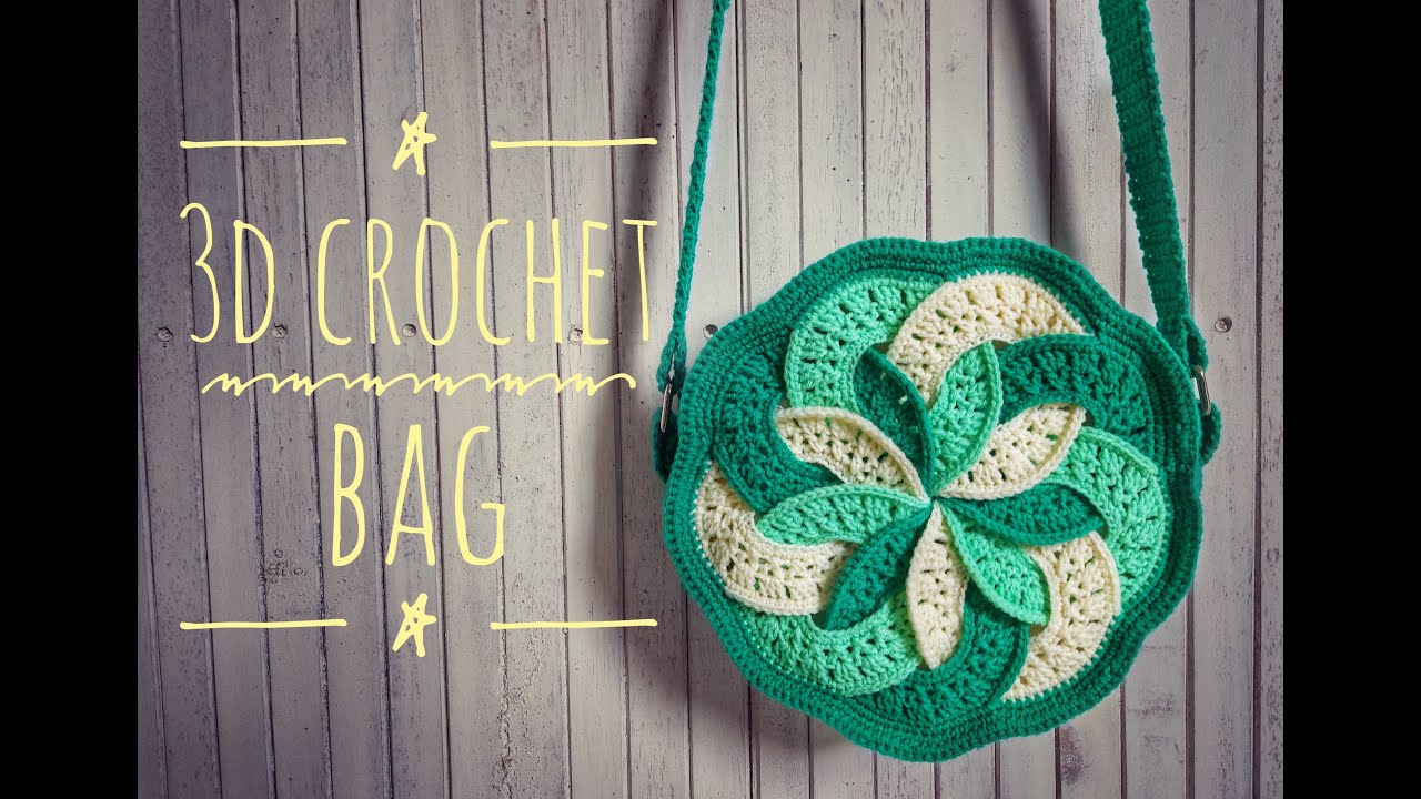 กระเป๋าโครเชต์ทรงกลม Crochetbag 3D