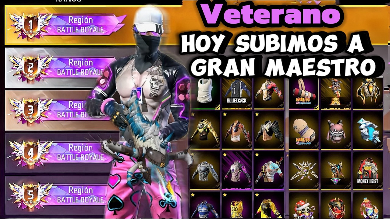 EL VETERANO SUBIENDO A GRAN MAESTRO REINICIO DE TEMPORADA ! FREE FIRE - Jedyjr EN VIVO