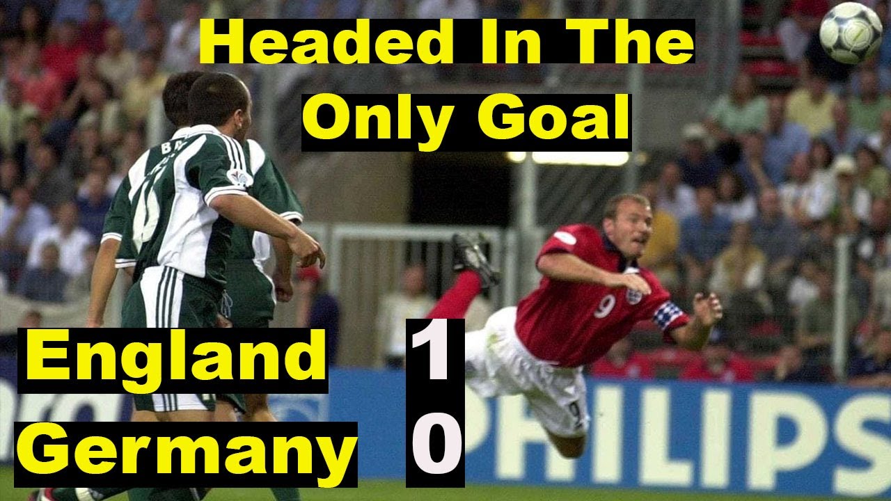 England vs Germany 1 - 0 - Head Goal - Euro 2000 Group A
