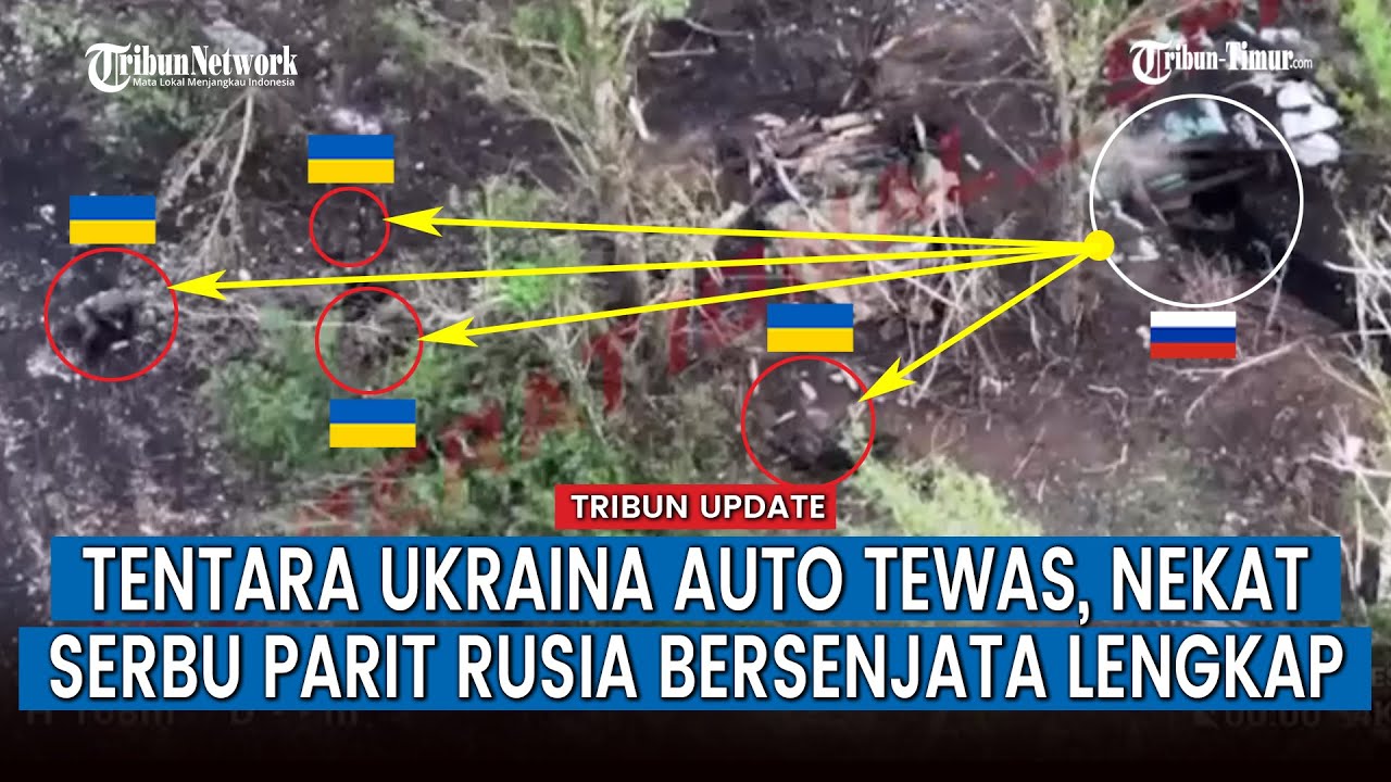 Pertempuran Jarak Dekat, Ukraina Gagal Serbu Parit Rusia usai Diberondong Senjata Pasukan Putin