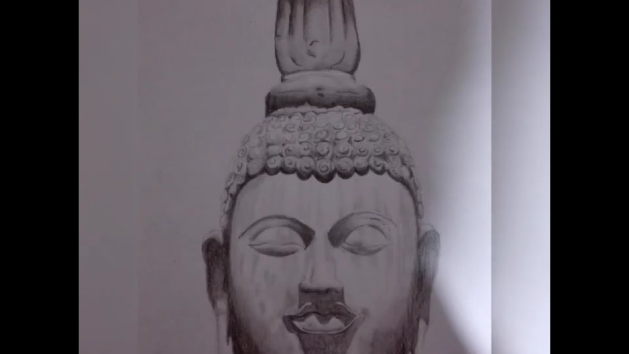 අව්කන බුදු රුව/ awkana statue drawing start to end photos collection
