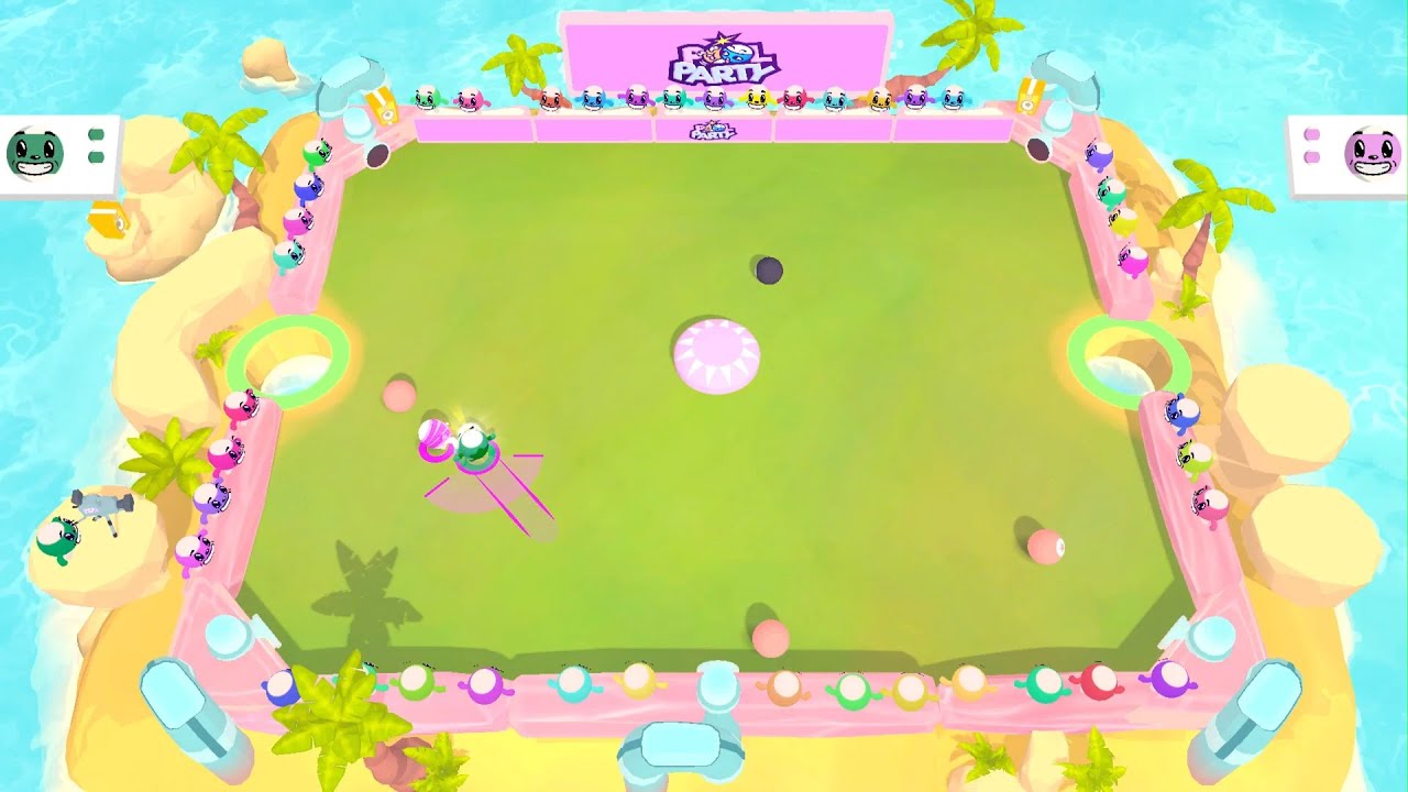 Pool Party Gameplay 🎱 PS5 - Cute multiplayer game