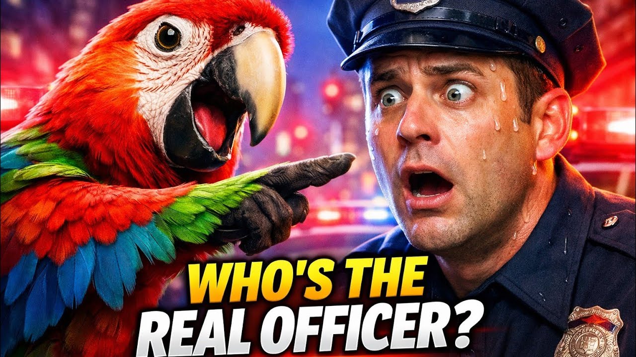 Public reaction viral parrot vs police viral moment 😂 Usa police department 