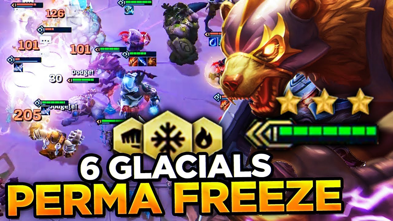 6 GLACIALS PERMA FREEZE! I HIT TOP 30 NA! | Teamfight Tactics
