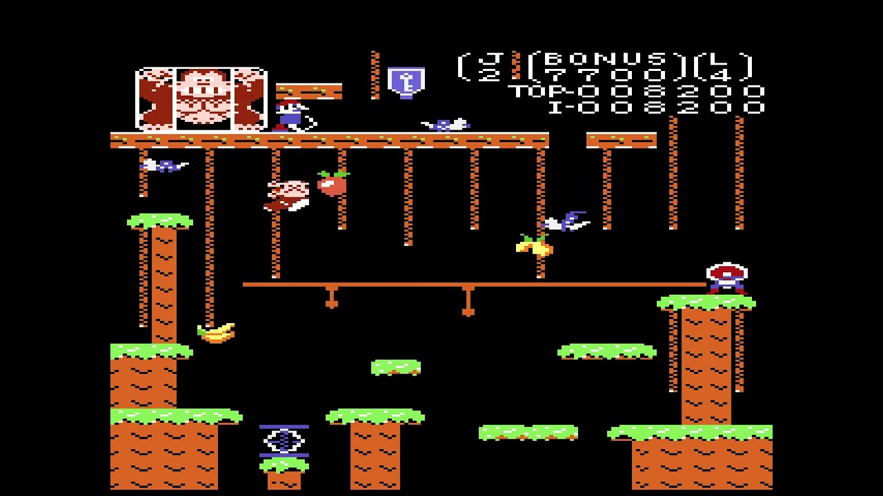 [TAS] A7800 Donkey Kong Junior by aiqiyou, Fortranm & EZGames69 in 01:46.14