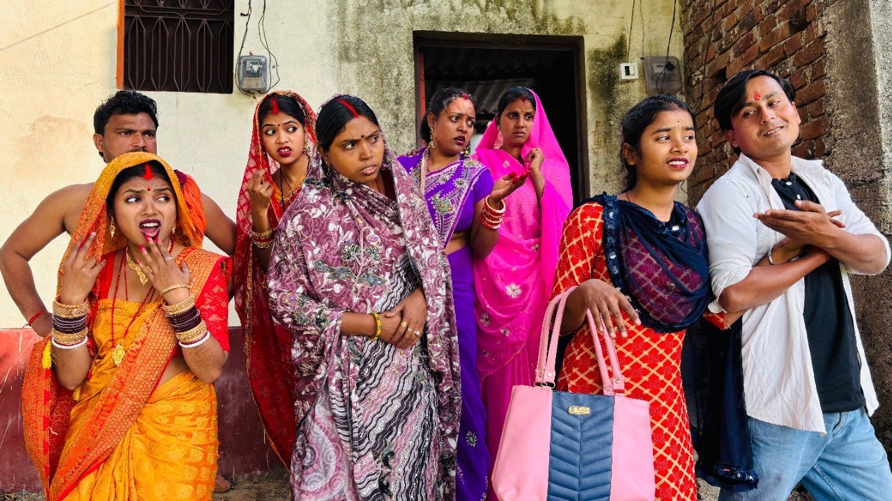 बहिन के ससुराल शादी में आई साली, देखिये चचेरा ससुर के साथ हुई फरार।|Devar Bhauji Priti Singh Comedy