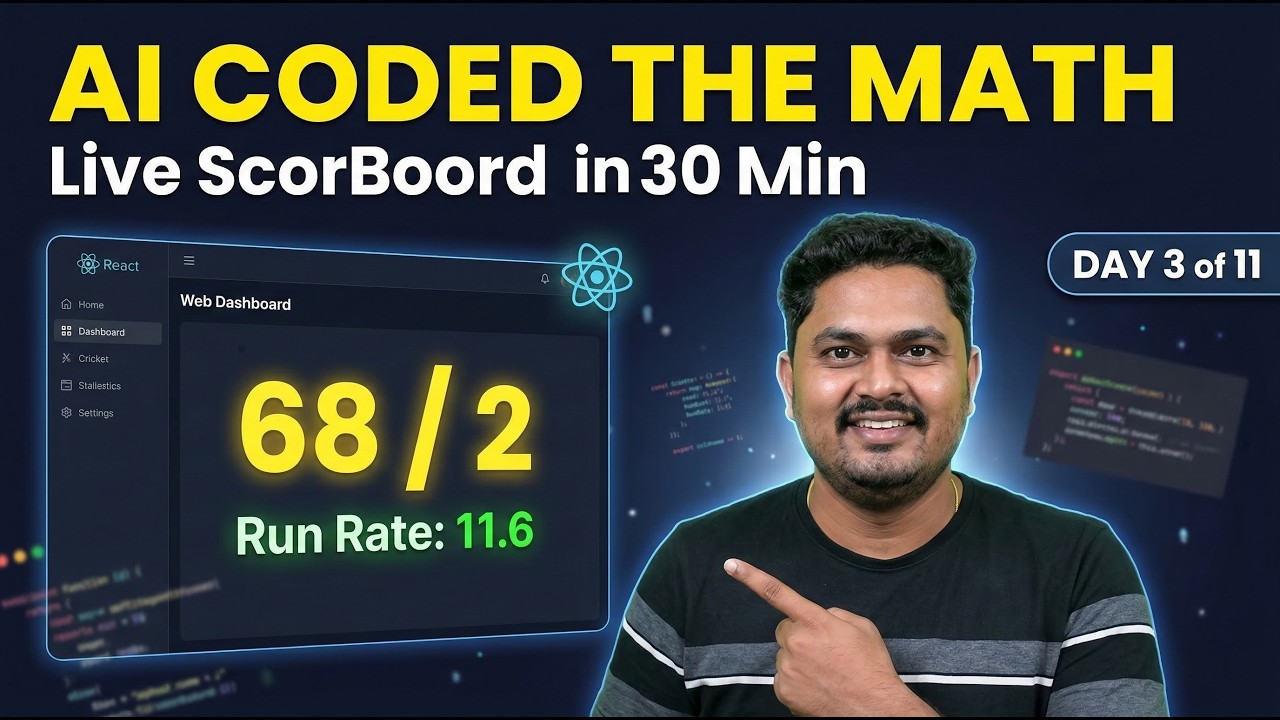 AI Coded My Cricket Match Tracker in 30 Minutes.