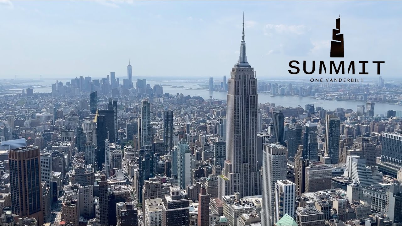 Best Skyscraper Observatory in New York.  SUMMIT One Vanderbilt Walking Tour - HD 1080, 60 fps