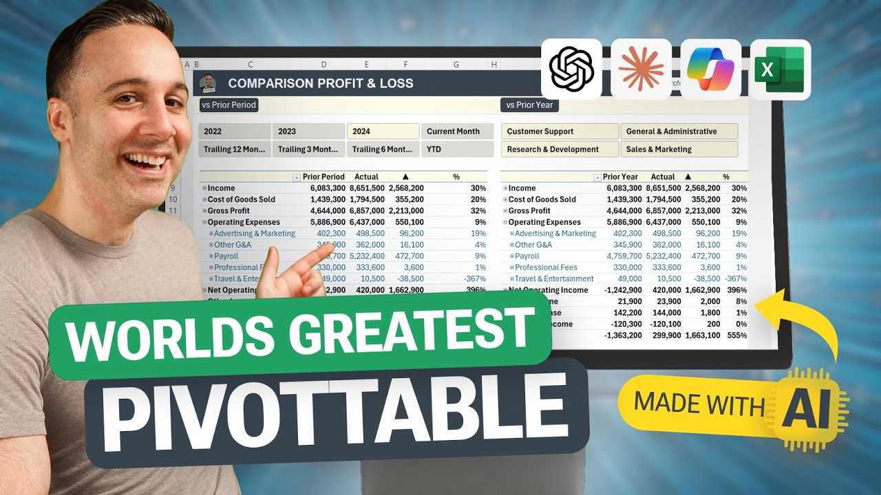 I Built the WORLDS GREATEST PivotTable with AI (free template)