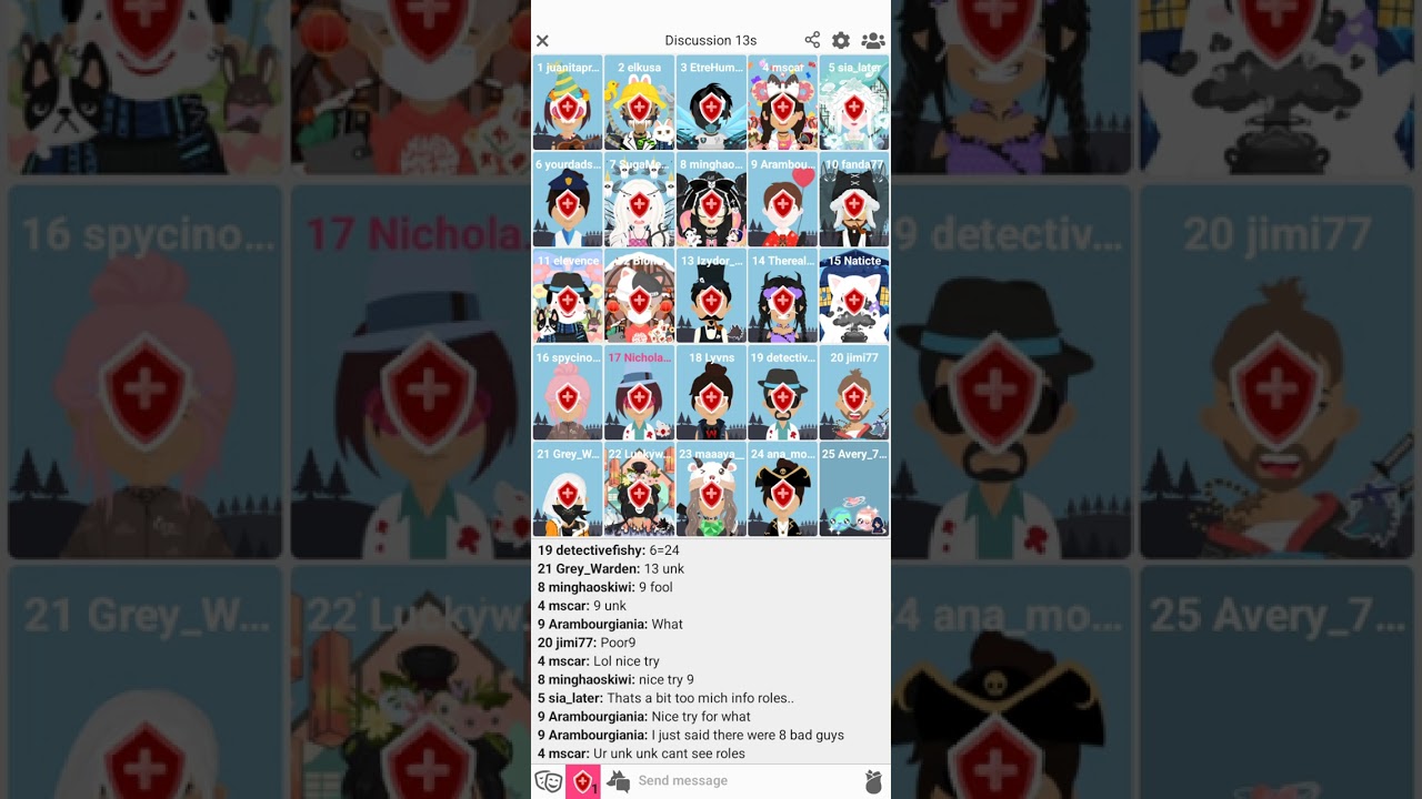 utter chaos with game throwing village (wolvesville 25 players mode)