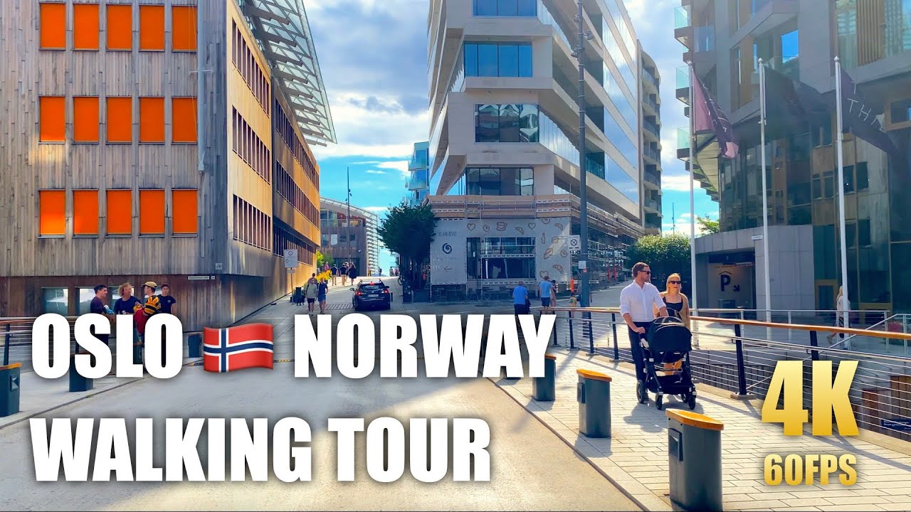 Walk in Oslo 🇳🇴 Norway (Ultra HD 4K 60 FPS) Virtual Travel Video Tour