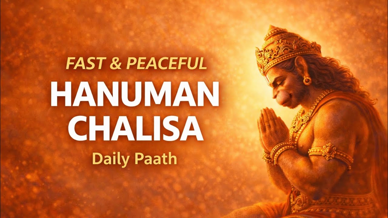 Hanuman Chalisa | Fast & Peaceful Paath 🙏 | Daily Hanuman Bhajan 🕉️