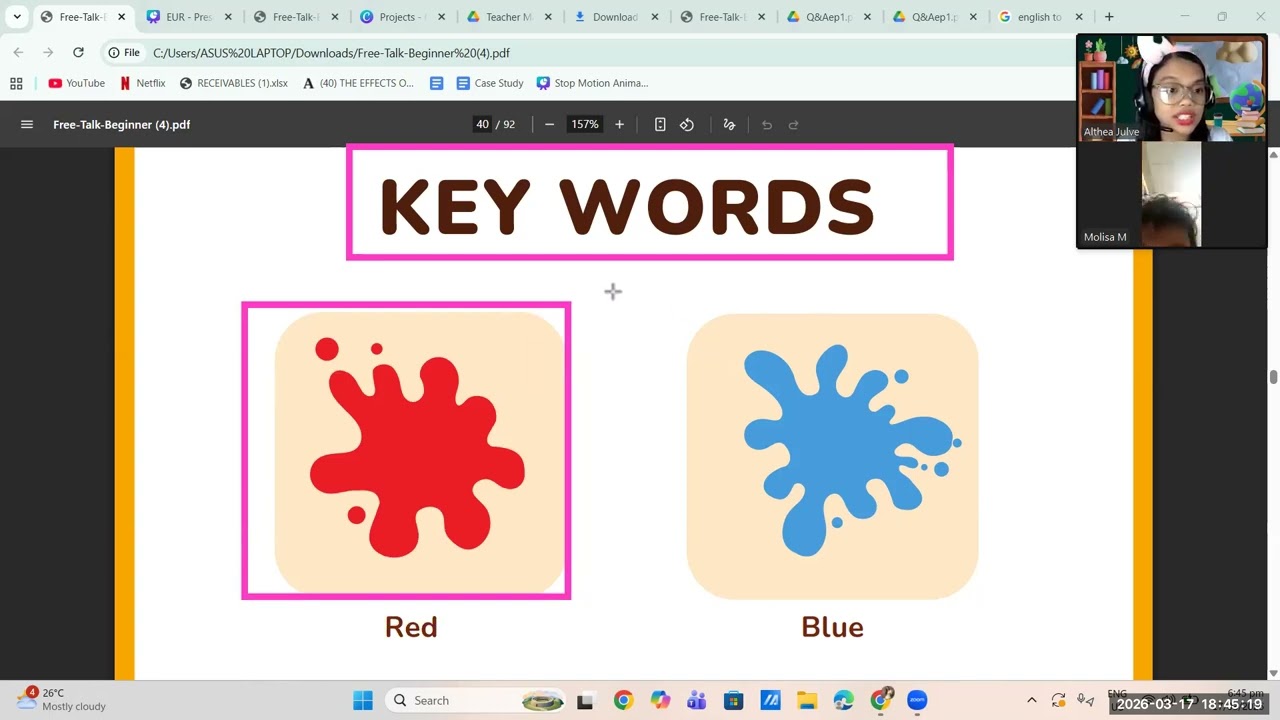 Kids conversation primary student a1 level question & answer ประถม ครูฟิลิปปินส์ ถามตอบ fun game