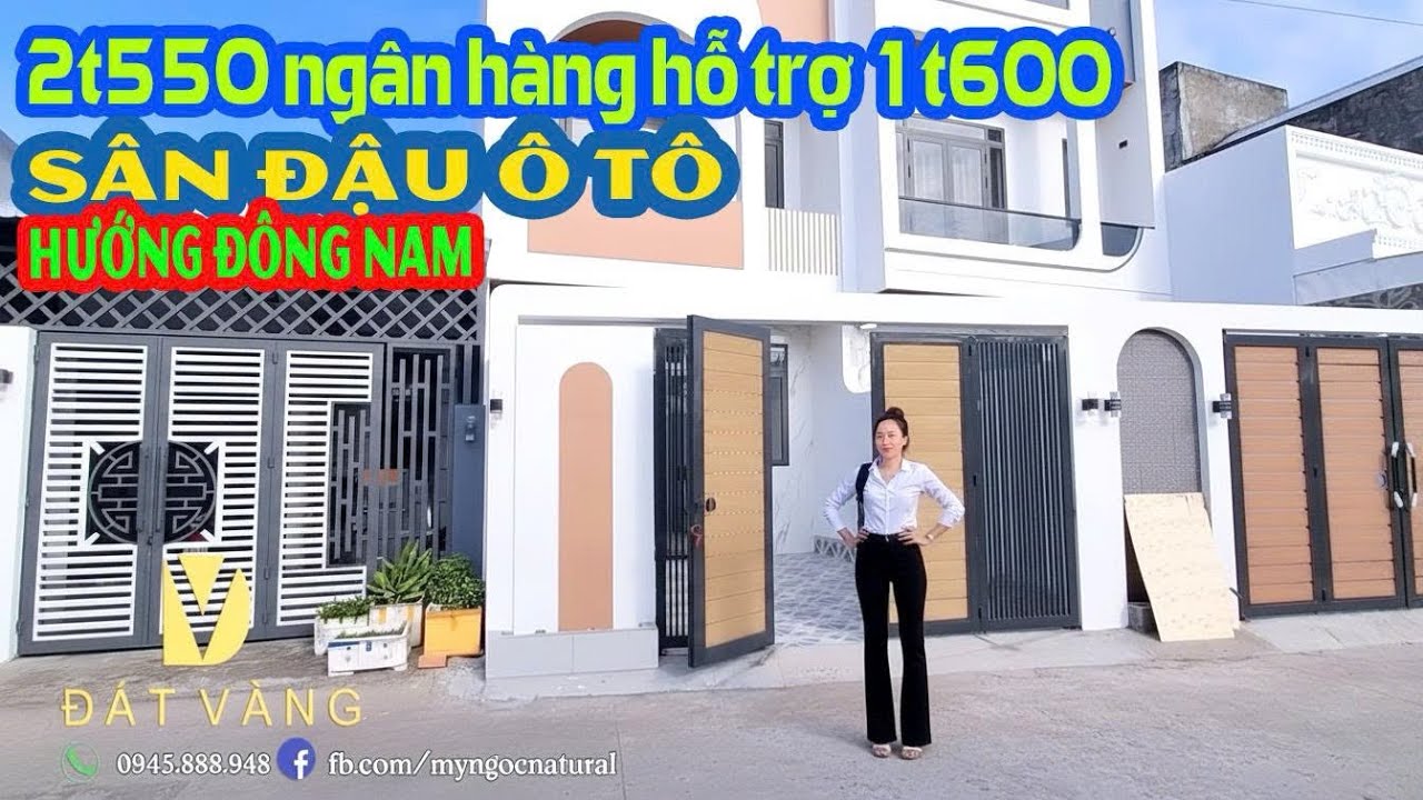 Khu An Bình p Rạch Giá nhà một trệt 1 lầu có sân đậu ô tô. Giá 2t550 ngân hàng hỗ trợ 1t6 
