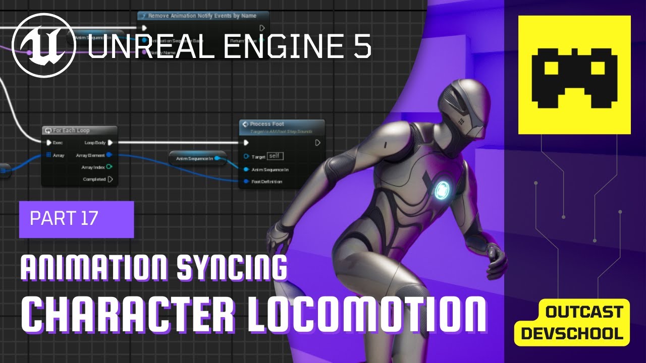 UE5 Character Locomotion Tutorial 17 | Automatic Footstep Sounds