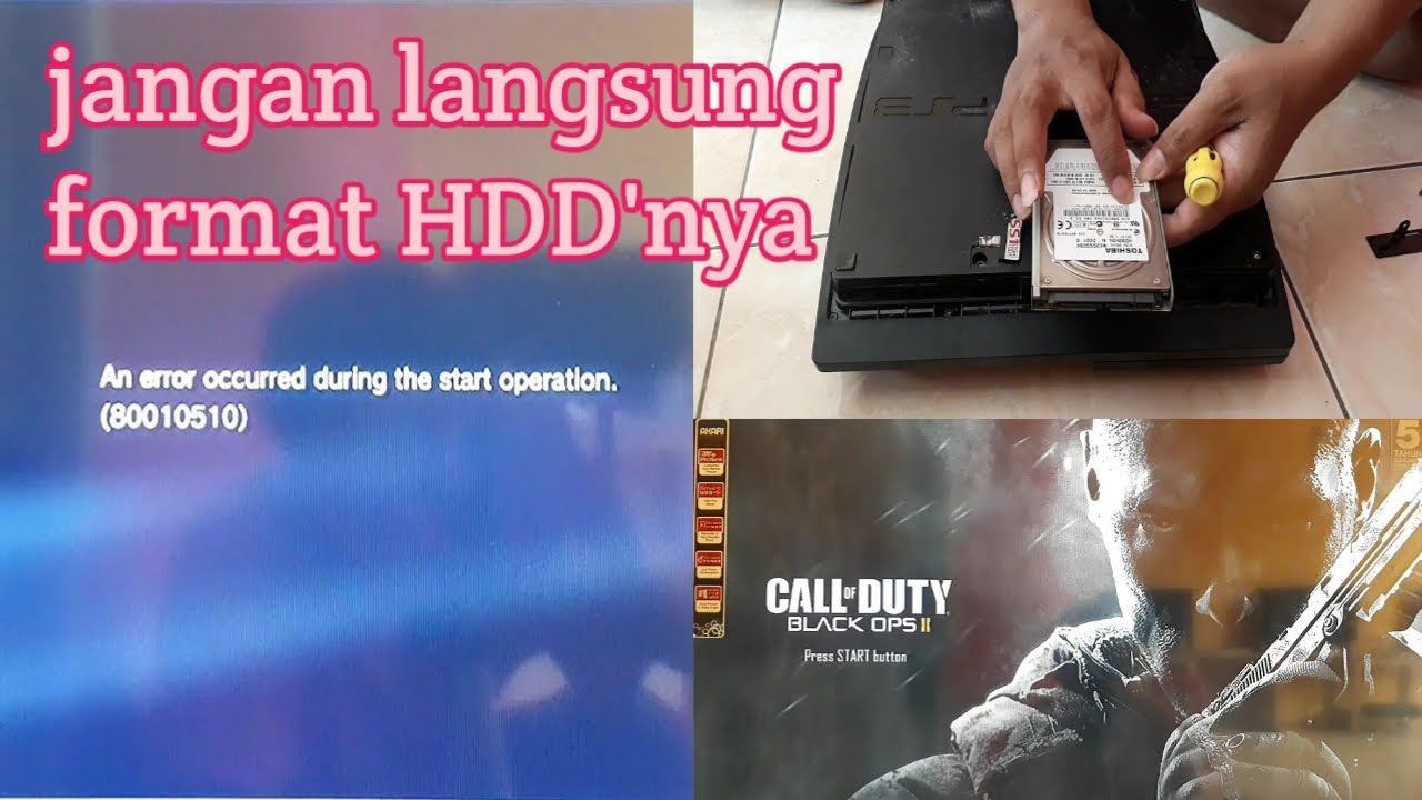 Cara mengatasi game error (80010510) pada ps3 cfw