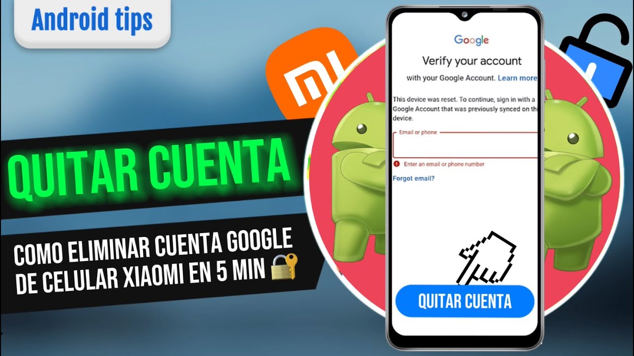 Quitar cuenta Google Xiaomi (Android 6-13)❤️ | Eliminar cuenta Google Xiaomi miui / Redmi note