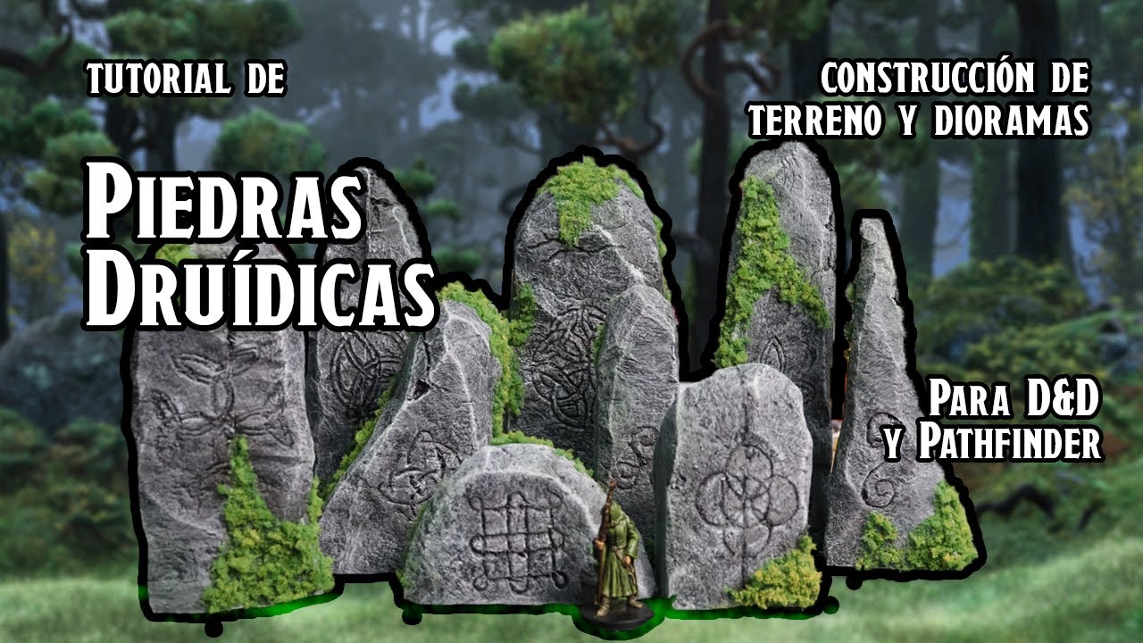 Piedras Druídicas | Tutorial de Construcción de Terreno para D&D | La Casita del Rol