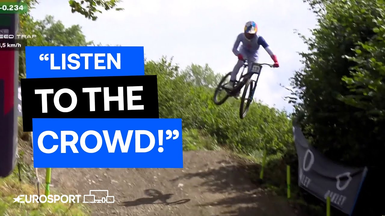 Hometown Glory For Bruni | UCI Mountain Bike Men's Downhill World Cup | Eurosport