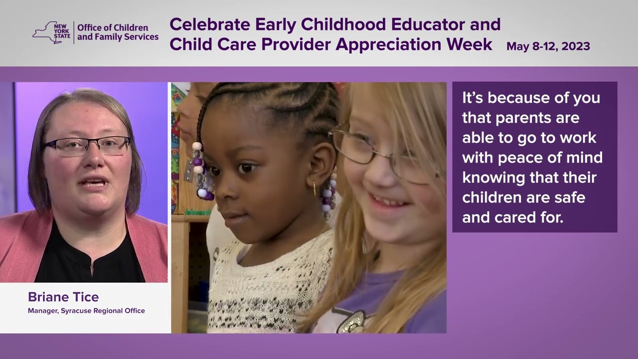 Early Childhood Educator & Child Care Provider Appreciation Week (Captioned)