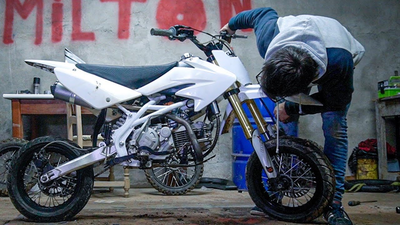 NOVO MOTOR DA SUPERMOTO/ 160 pit bike !