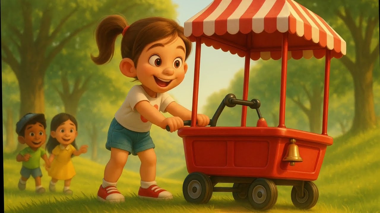 El carrito mas bonito del parque - Cuento infantil sobre aprender a compartir y amistad