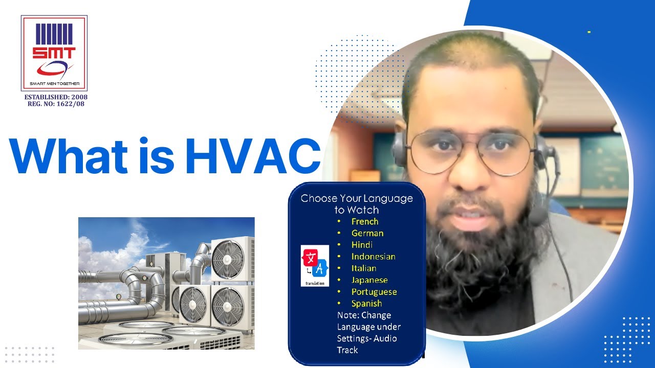 CLASS -1 What is HVAC -Choose Your Language to Watch- Change Language in settings under Audio Track.