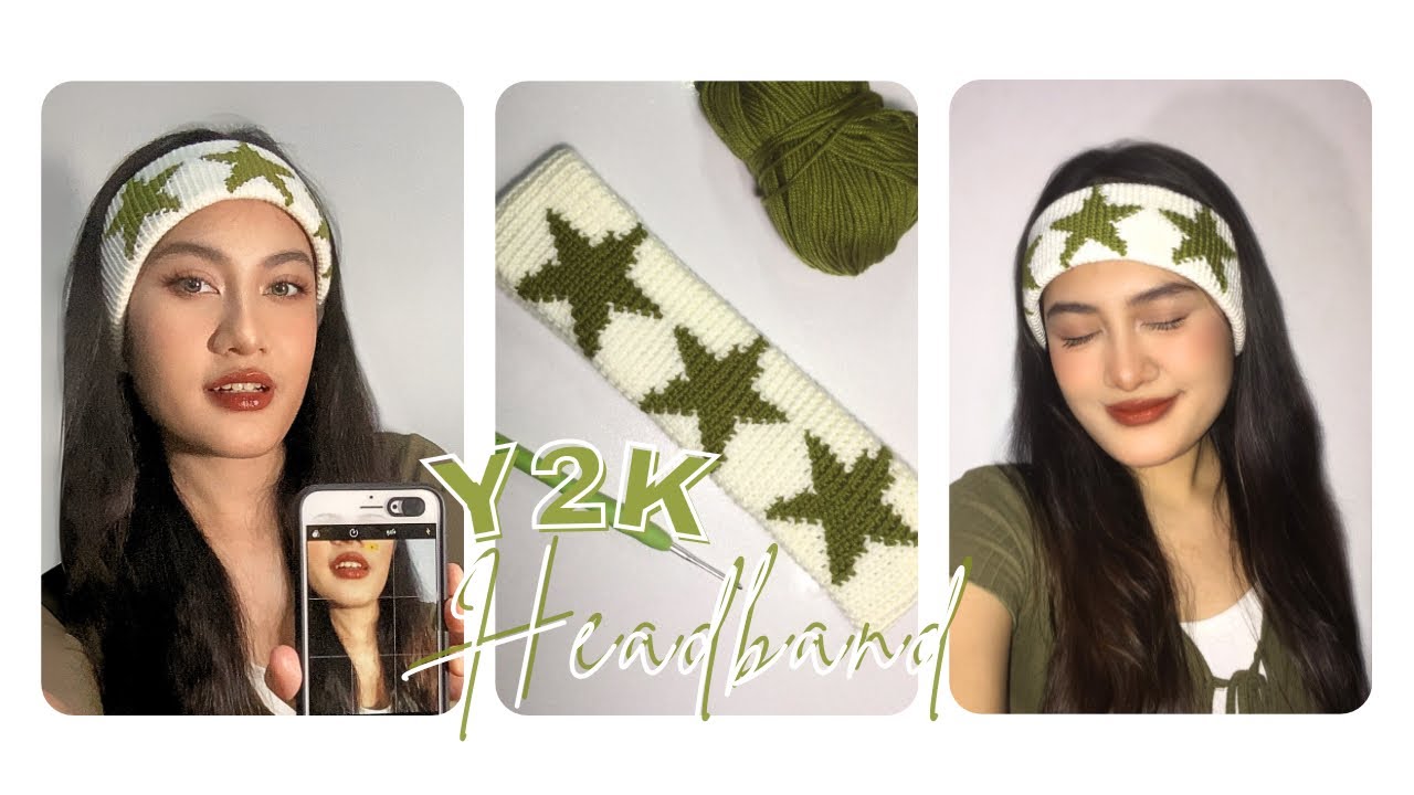 Crochet two-layered star headband | tutorial + written pattern