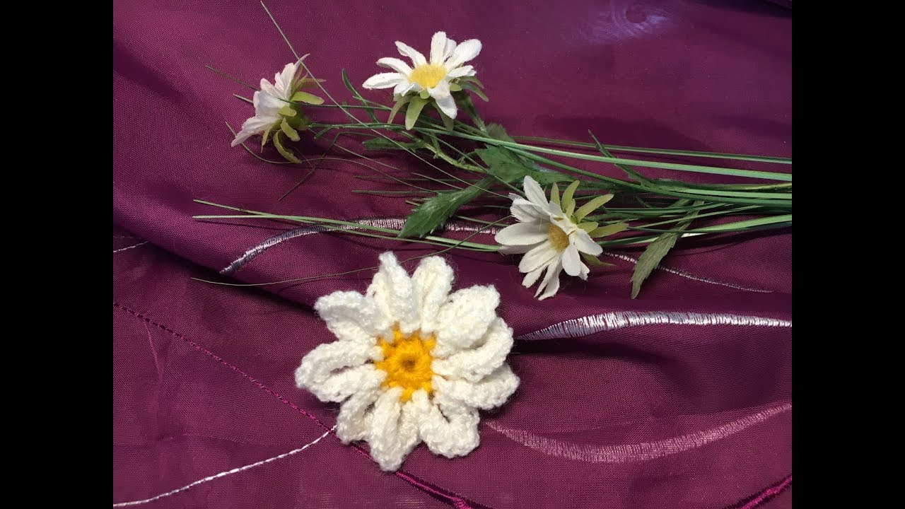 Margerite häkeln, Blüte absolut einfach