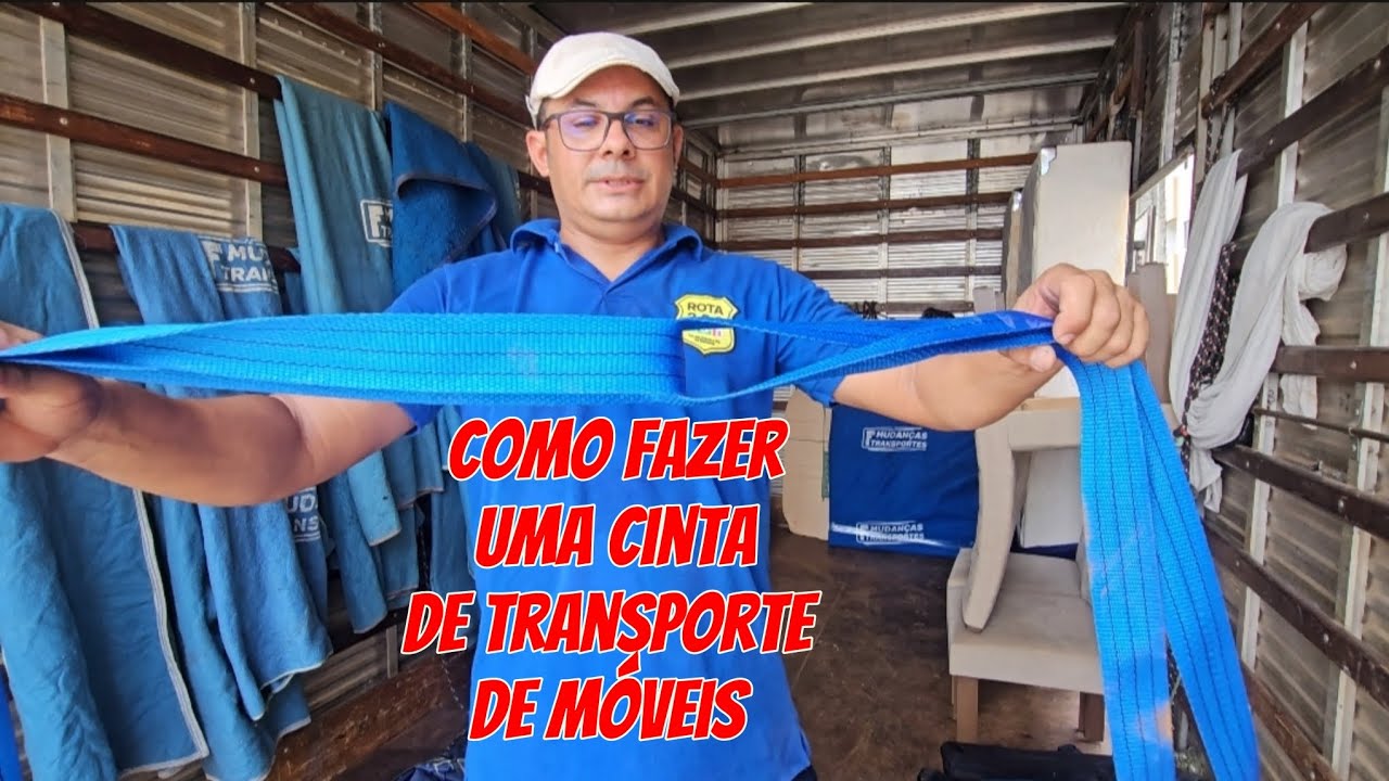 como fazer uma cinta de transporte de móveis para mudança ou frete