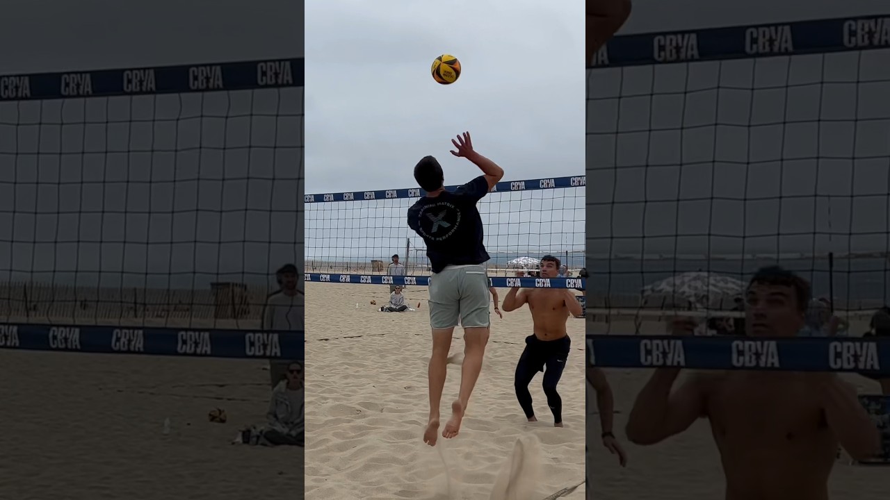 PERFECT Cutshot by Partain🔥😮&zwj;💨🏐 #beachvolleyball #volleyball #volleyballworld #avp #rally