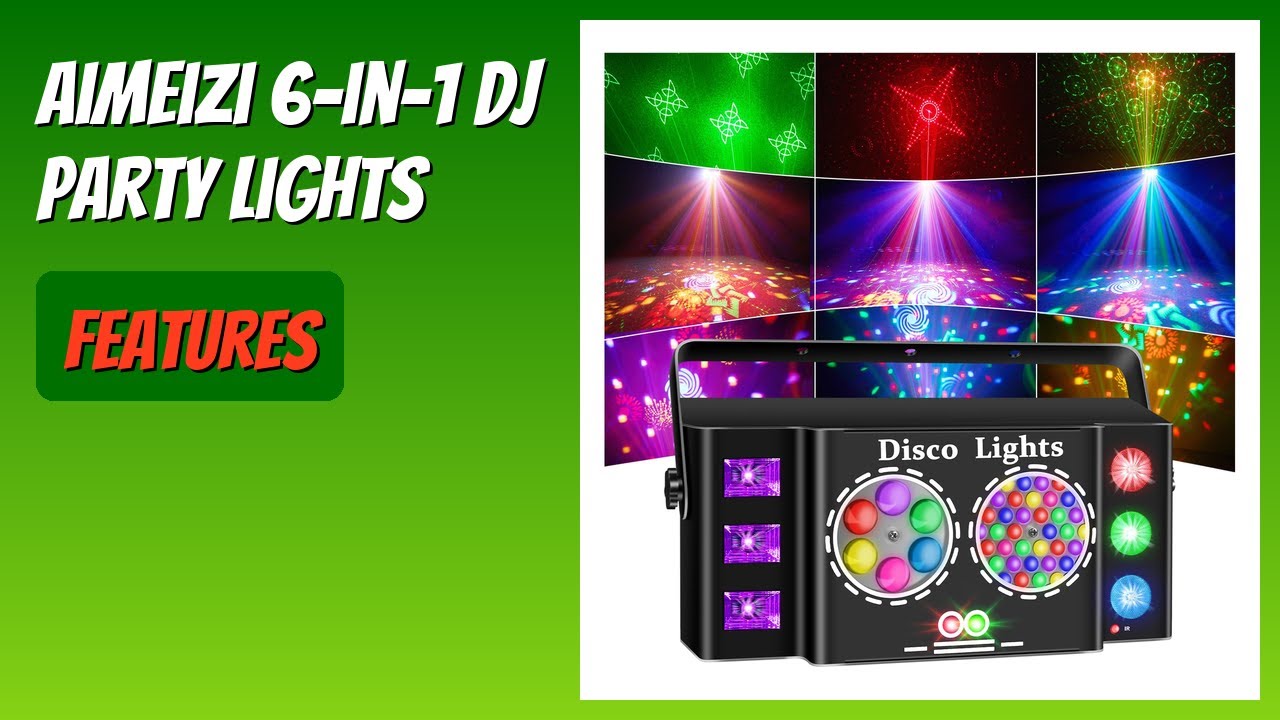 REVIEW (2026): Aimeizi 6-in-1 DJ Party Lights. Features