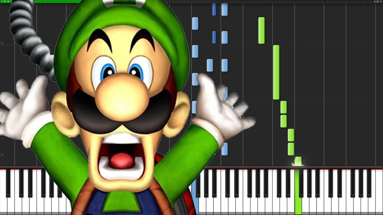 Luigi's Mansion Medley - Luigi's Mansion [Piano Tutorial] (Synthesia)