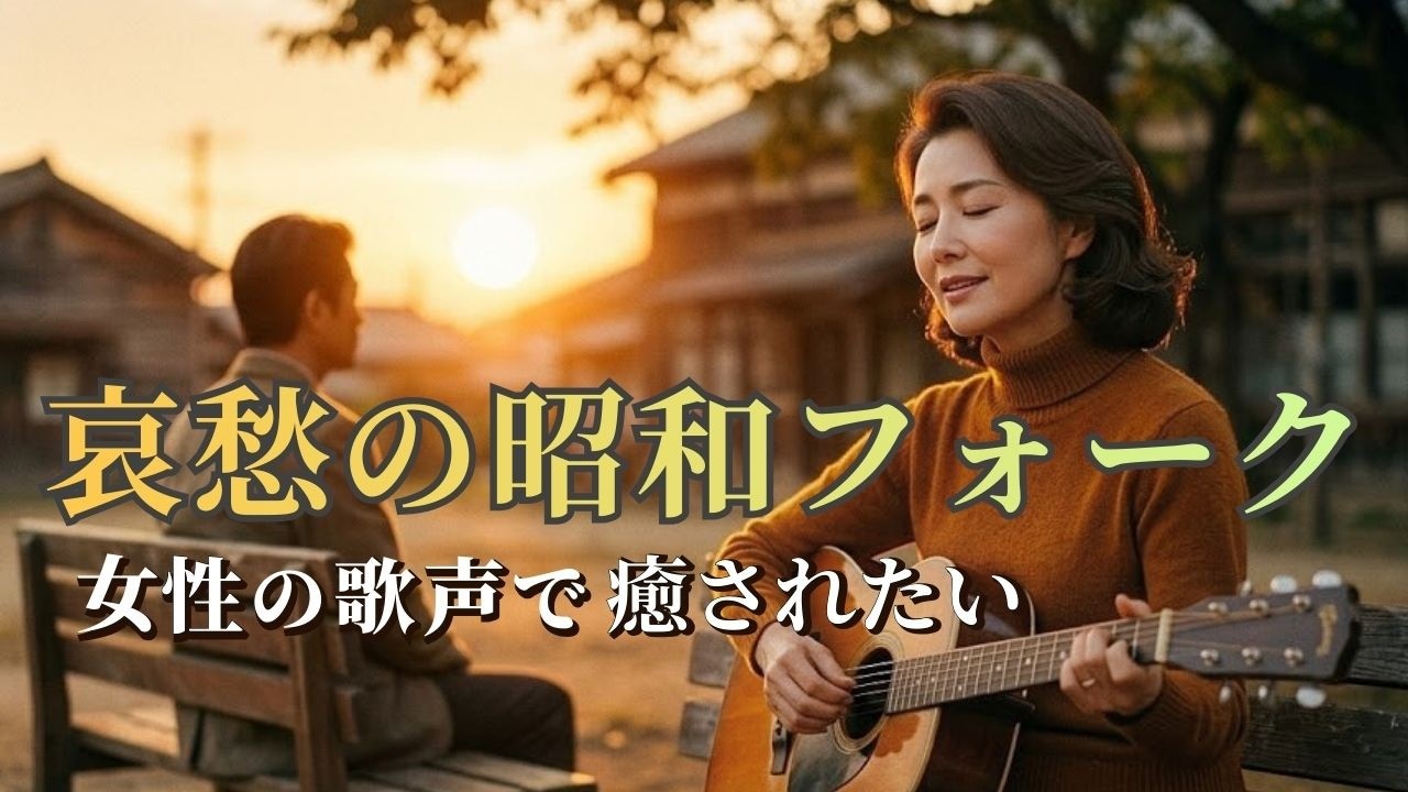 【癒し 女性ボーカル】 哀愁ただよう 昭和フォーク・バラード『雪解けのさんぽ道』｜昭和50年代サウンド