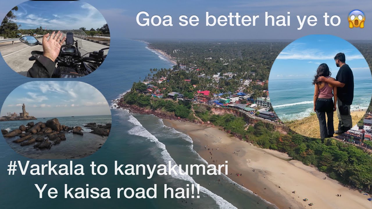 Varkala to Kanyakumari - The Last Land of India 🇮🇳 | South India Bike Trip - Day 5