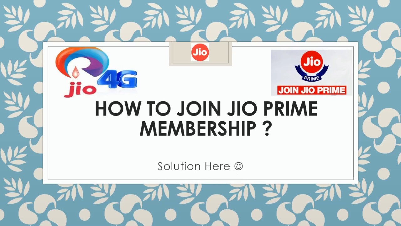 Jio Prime Membership Plan Activation Video Tutorial