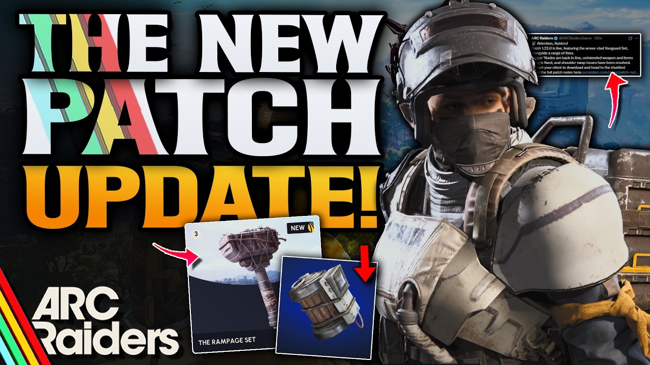 ARC Raiders New Update! New Vanguard Skin & Big Changes!