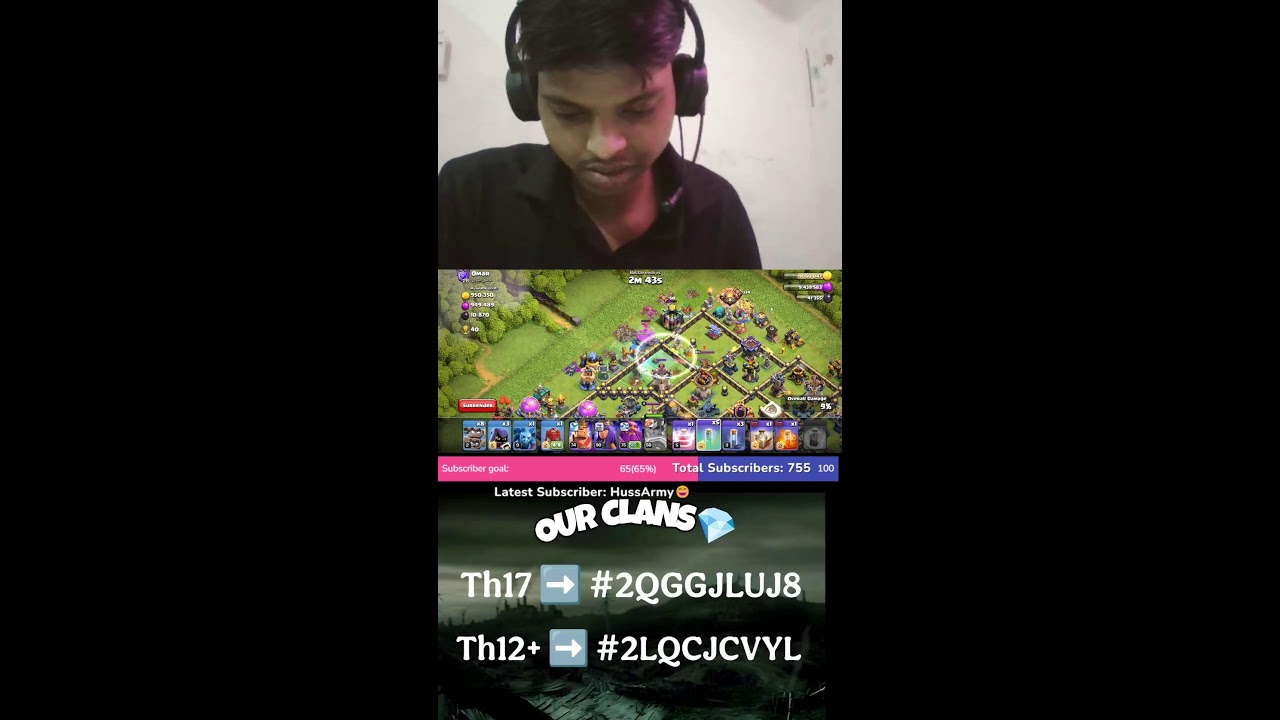 Clash of clans live base visiting   #coclive #clashofclansbasevisiting #coclive #shortslive