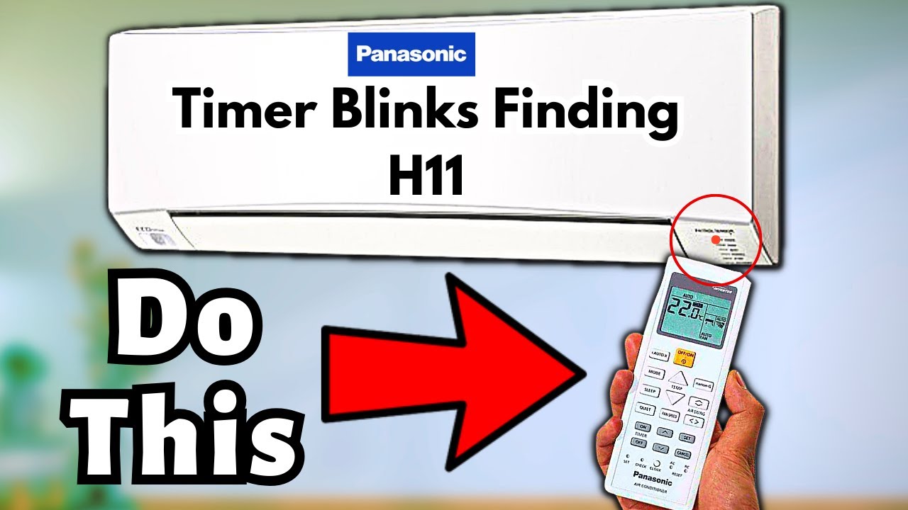 Легко определить мигание таймера кондиционера Panasonic | Ошибка H11