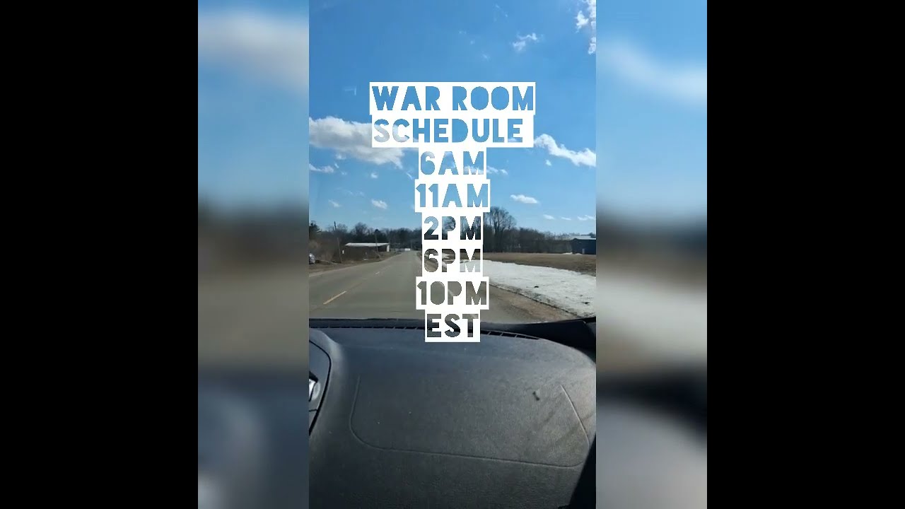 War Room, don't forget the BLOOD discussion, schedule and prayer list