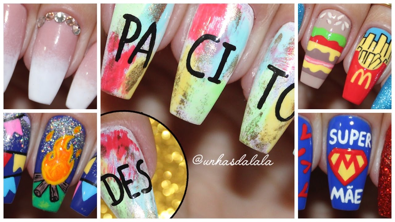 IDEIAS UNHAS DECORADAS 20 | PASSO A PASSO | TRUQUES FACEIS DE FAZER | TENDENCIAS TUTORIAL UNHAS