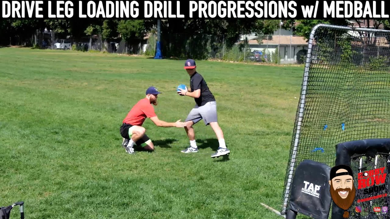 Drive Leg Loading Drill Progression w/ MedBall | PITCHING LESSONS