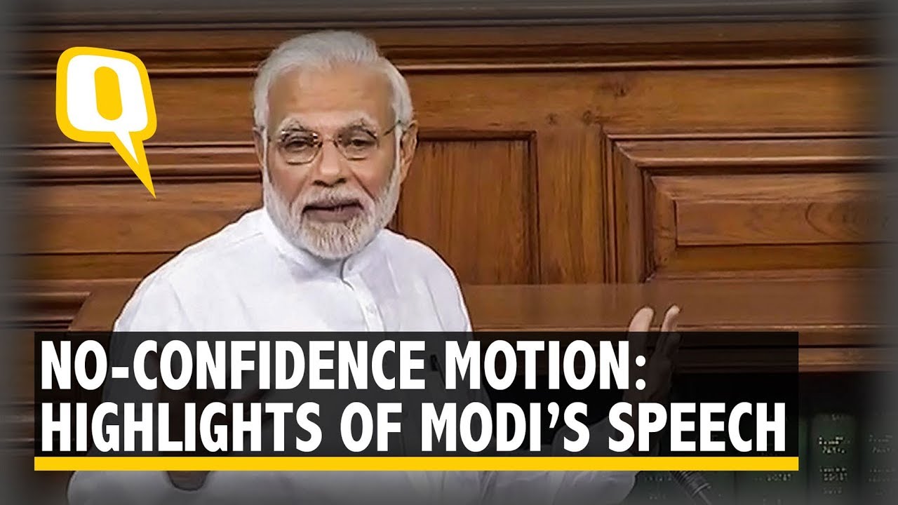 Key Takeaways From PM Modi's Lok Sabha Speech on No-Confidence Motion | The Quint